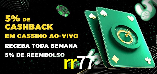 Promoções do cassino ao Vivo rr77